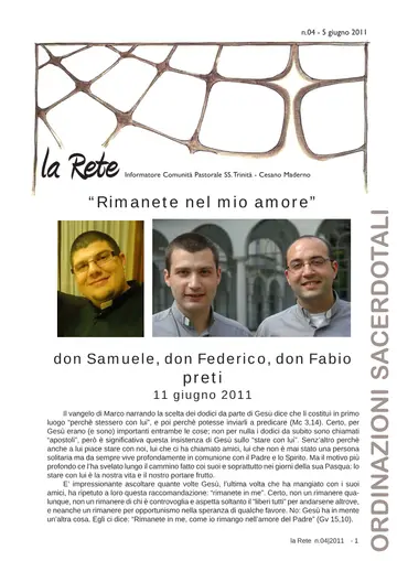 Copertina de La Rete 04/2011