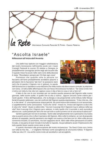 Copertina de La Rete 08/2011