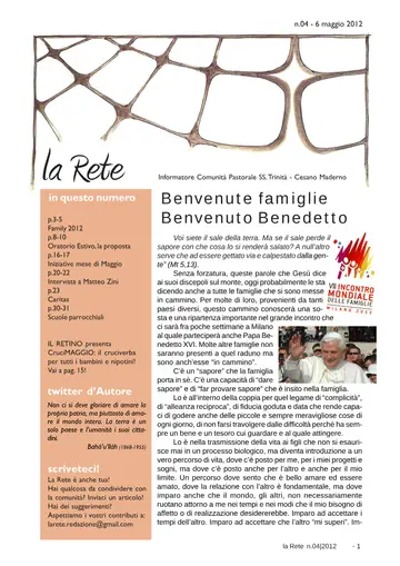 Copertina de La Rete 04/2012