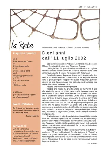 Copertina de La Rete 06/2012