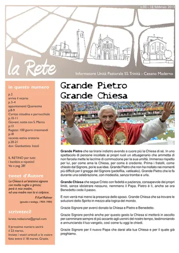 Copertina de La Rete 02/2013