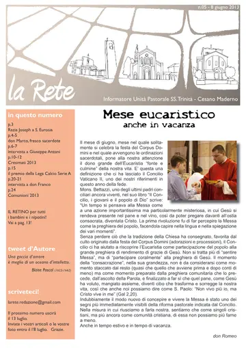 Copertina de La Rete 05/2013