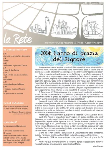 Copertina de La Rete 01/2014