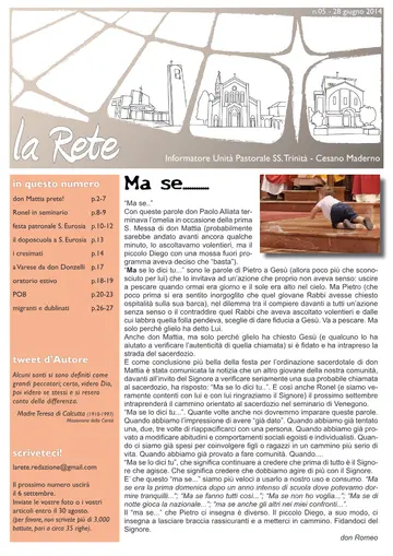 Copertina de La Rete 05/2014