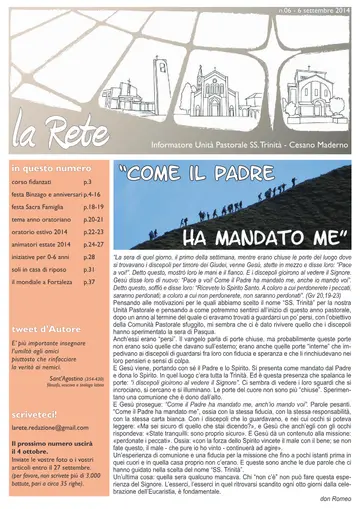 Copertina de La Rete 06/2014