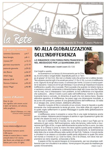 Copertina de La Rete 02/2015