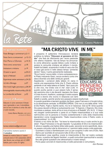 Copertina de La Rete 07/2015