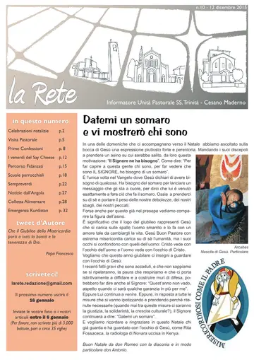 Copertina de La Rete 10/2015