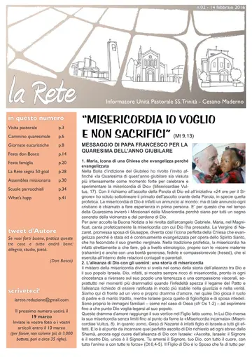 Copertina de La Rete 02/2016