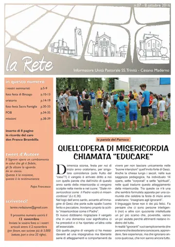 Copertina de La Rete 07/2016