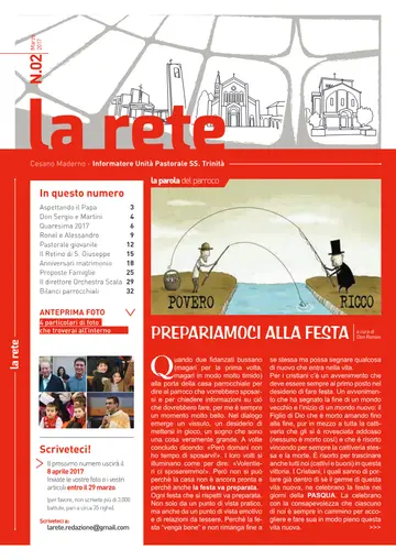 Copertina de La Rete 02/2017