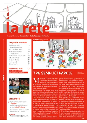 Copertina de La Rete 04/2017
