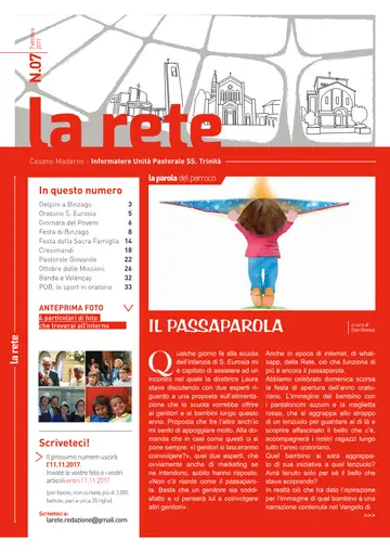 Copertina de La Rete 07/2017