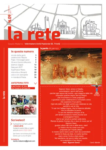 Copertina de La Rete 09/2017