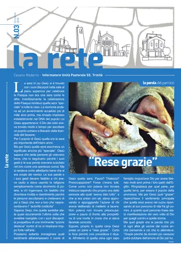 Copertina de La Rete 03/2018