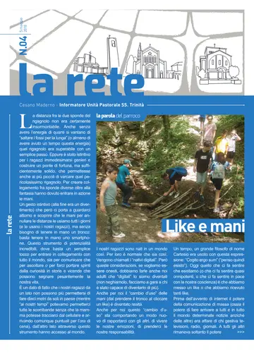 Copertina de La Rete 04/2018