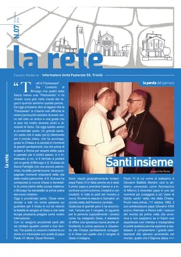 Copertina de La Rete 07/2018