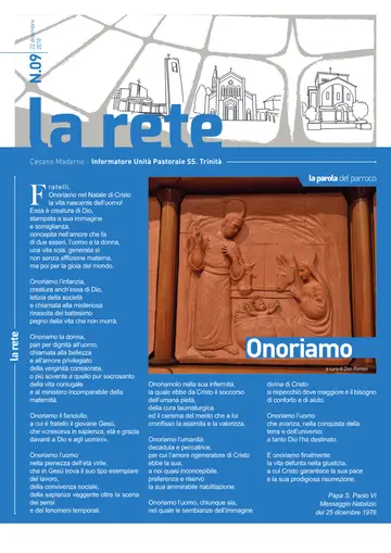 Copertina de La Rete 09/2018